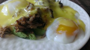 Carnitas Eggs Benedict